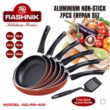 Rashnik aluminum non-stick frypan 7pcs