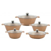 Set of non stick pots