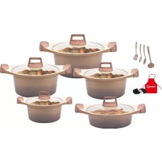 Set of non stick pots