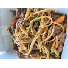 Beef stir fried pasta 