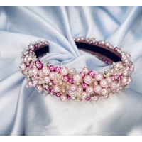 Pink beaded headbands 