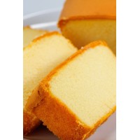 Sliced plain cake