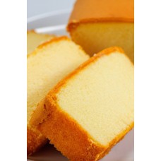 Sliced plain cake