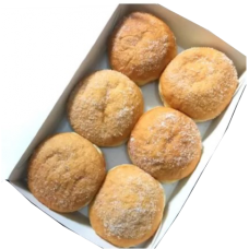 Box of 6 plain doughnuts