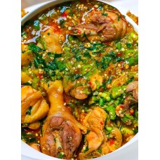 Okro soup a portion 