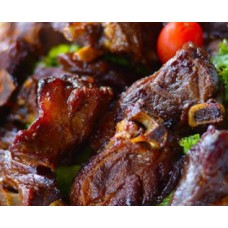 Fried goat meat