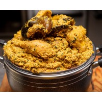 Egusi soup with chicken 